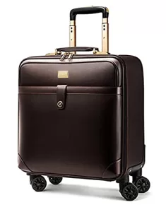 Read more about the article Best luggage bags for travel – THE CLOWNFISH Luxury Luggage Faux Leather Hardsided Suitcase 8 Wh…